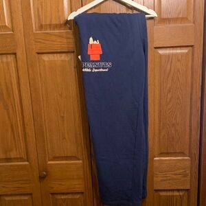 Peanuts 3X Ladies Blue Sweatpants with Snoopy Design